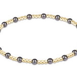 Sincerity Pearl Dark Grey 3mm Bracelet