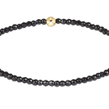 Extends Classic Faceted Hematite 2mm Bracelet