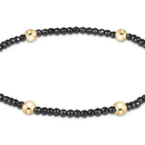 Extends Presence Faceted Hematite 2mm Bracelet