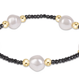 Extends Purpose Admire Pearl 8mm Faceted Hematite