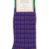 Men's Mardi Gras Polka Dot Socks
