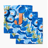 Floral Initial Dishcloth Set