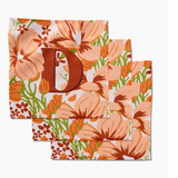 Floral Initial Dishcloth Set