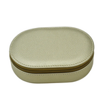 Leah Oval Travel Jewelry Case