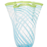 Swirl Flare Hand Blown Vase