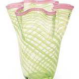 Swirl Flare Hand Blown Vase