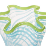 Swirl Flare Hand Blown Vase