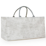 Toile Hamper/Storage Tote