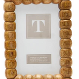 Hand-Carved Bobbin Photo Frame