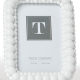 White Double Hobnail Frame