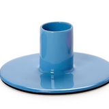Blue Taper Candleholders