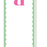 Skinny Scalloped Initial Notepad-Rosannebeck