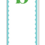 Skinny Scalloped Initial Notepad-Rosannebeck