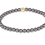 Classic Pearl Dark Grey Bracelet