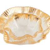 Gold Edge Ruffle Bowls