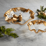 Gold Edge Ruffle Bowls