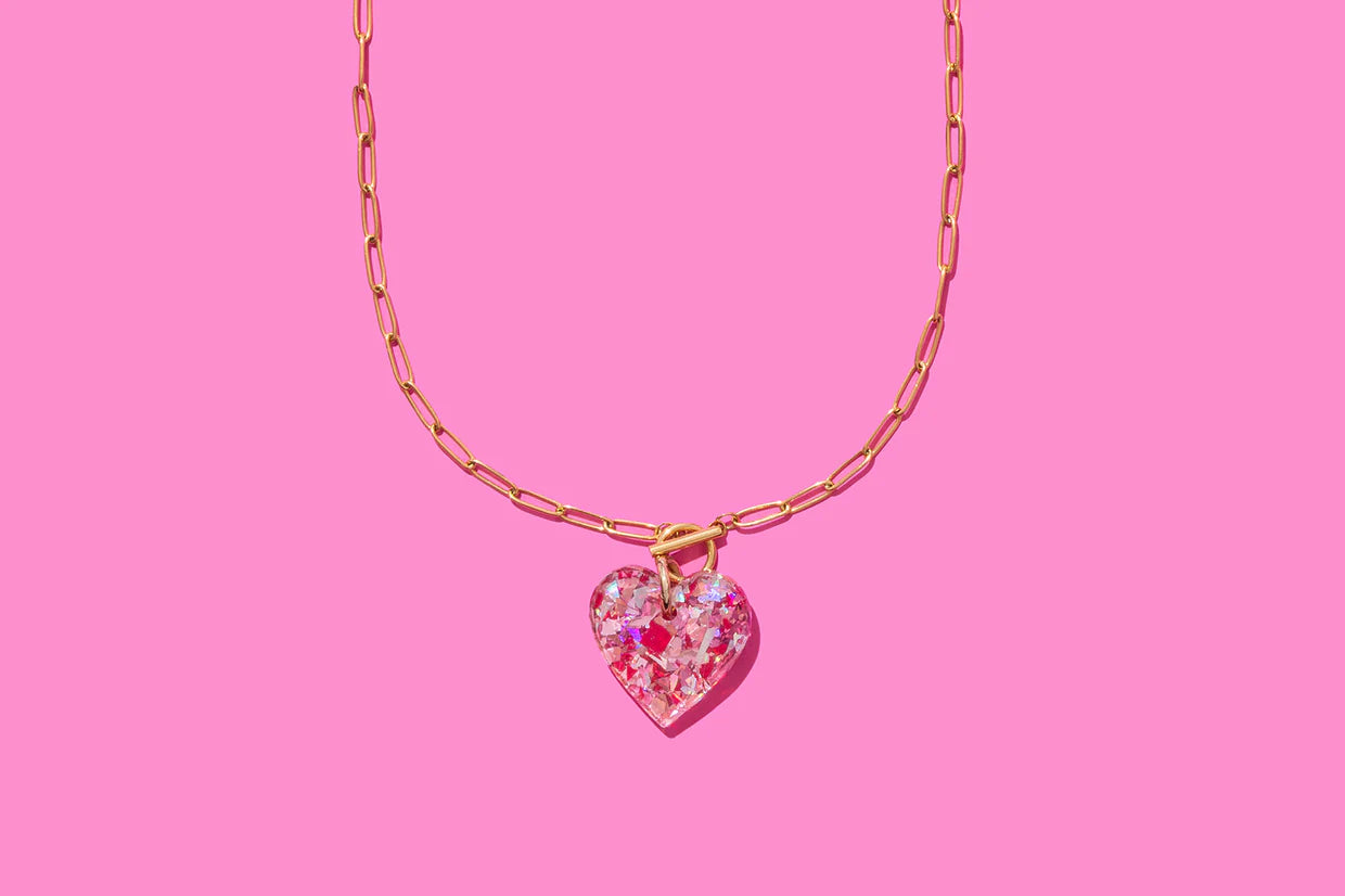 Confetti Heart Necklaces