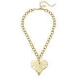 Susan Shaw: Gold Heart Necklace