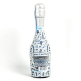 Beau Bottles Blue & Ivory WeddingToile- MINI Prosecco Collection - Six Pack