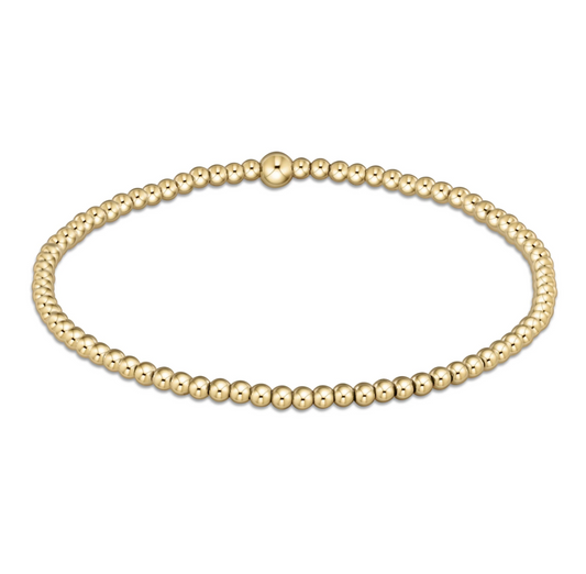 enewton extends - classic gold 3mm bead bracelet