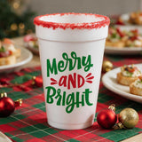 Christmas Foam Cup 10 Pack  {Merry & Bright}
