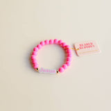 Jesus Pink Bubble Bracelet