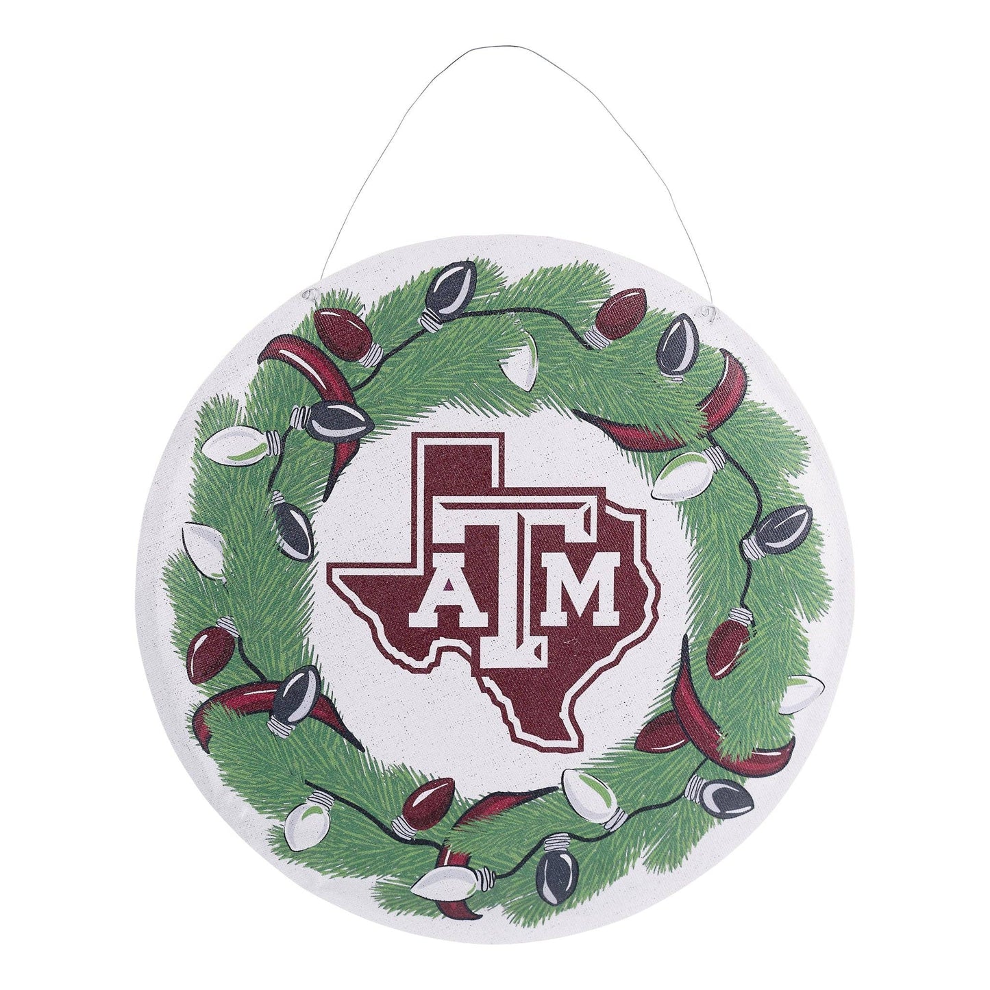 Texas A&M Wreath/Helmet Burlee