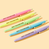 "Best Teacher Ever" Motivational 5 Piece Pen Set