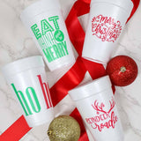 Christmas Styrofoam Cup 10 Pack Sleeve {ho ho ho wrap}