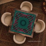 Evergreen & Tartan Mahjong Mat