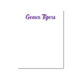 Geaux Tigers Notepad