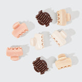 Mini Cloud Claw Clips 8pc Set - Rosewood