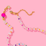 Camille Blue Multi-Colored Beaded Necklace