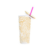 Gold Pattern Play Tumbler with Straw
