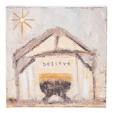 Bright Star Believe Nativity Canvas