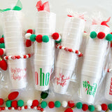 Christmas Styrofoam Cup 10 Pack Sleeve {ho ho ho wrap}