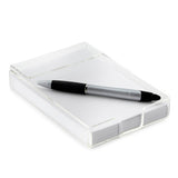 Acrylic Notepad Holder w/ Paper