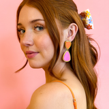 Pink and Orange Dangles