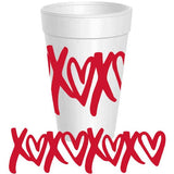 XOXO Wrap Styrofoam Cups