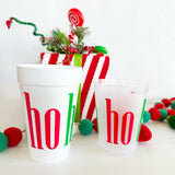 Christmas Styrofoam Cup 10 Pack Sleeve {ho ho ho wrap}