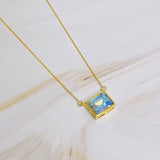 Sweet Square Pendant Necklace: Diamond Clean