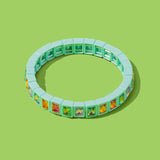 Penelope Stretch Bracelet w/Small Rectangle Stones