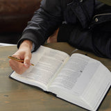 He Reads Truth Bible Black LeatherTouch Indexed