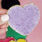 Chenille Heart Lilac
