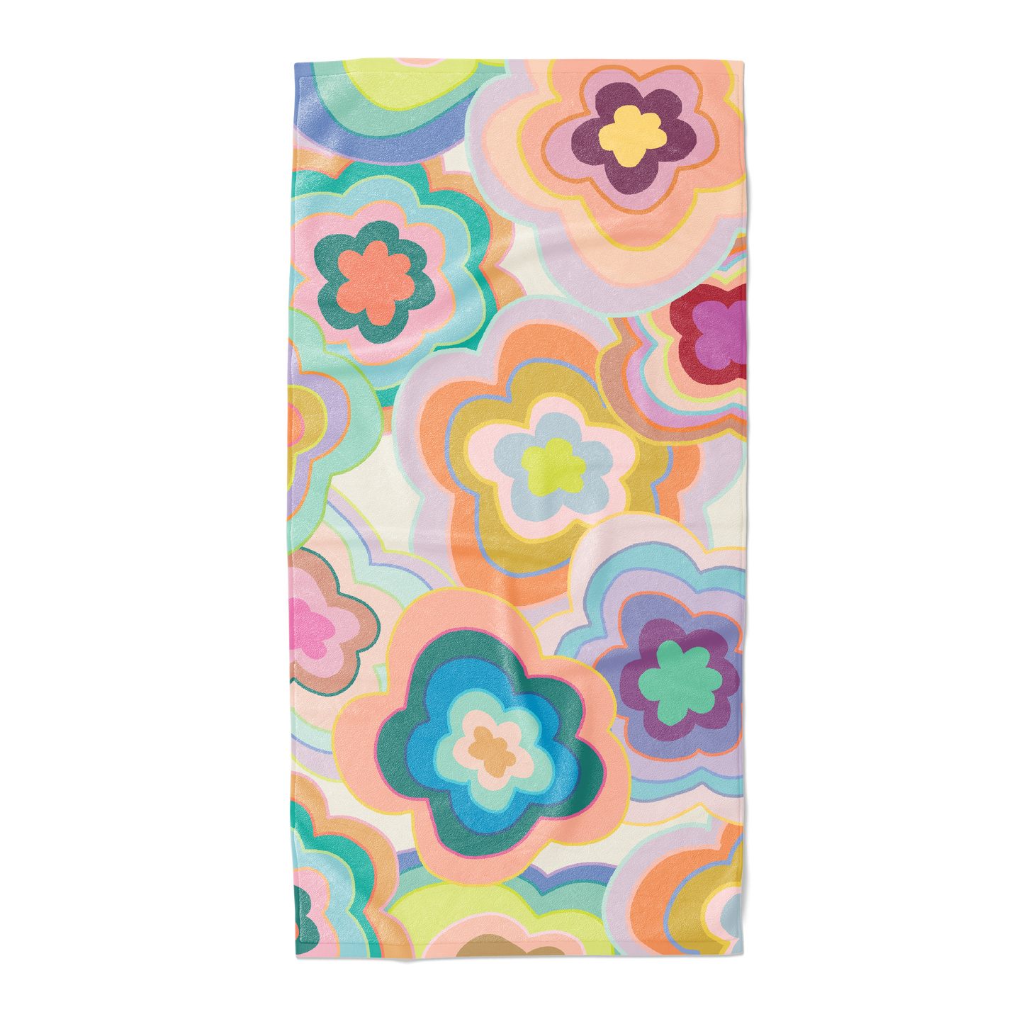 Trippy Dippy Beach Towels Bright Floral