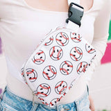 Baseball Happy Face Fanny Pack