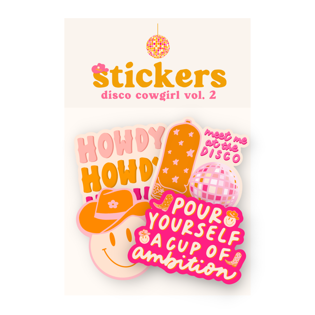 Disco Cowgirl Sticker Pack Vol 2