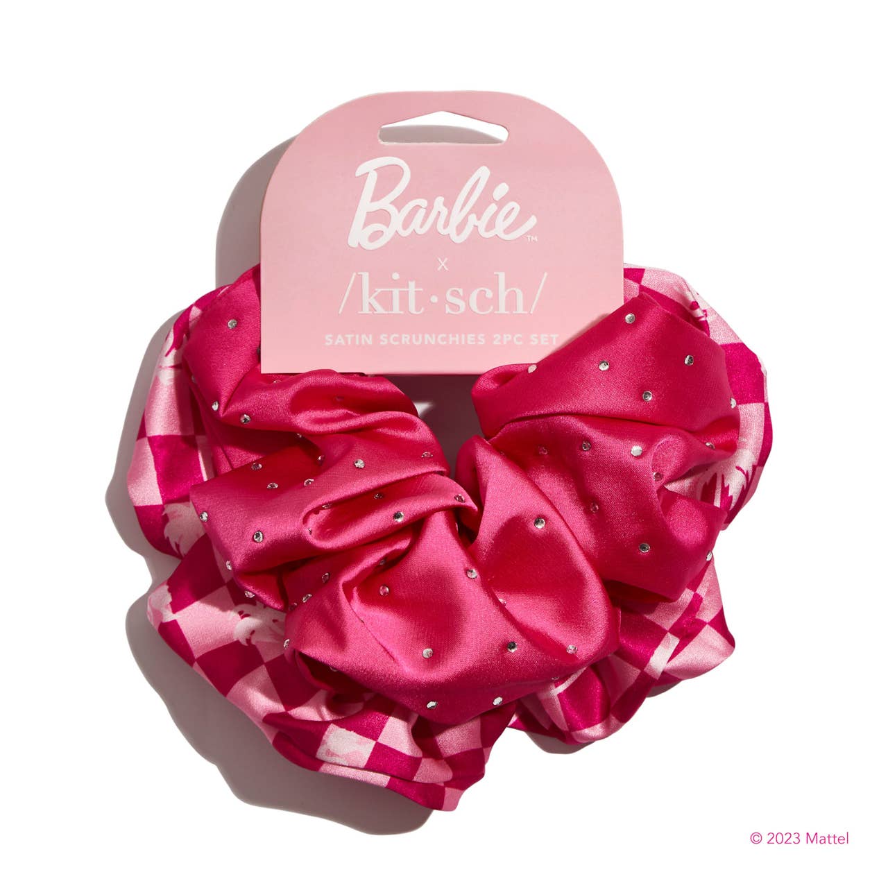 Barbie x kitsch Satin Brunch Scrunchies 2pc Set
