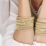 Enewton Classic Gold Bead Bangles