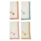 Cottontail Cloth Napkins w/ Bunny Embroidery (Set of 4)
